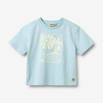 Wheat Main T-Shirt S/S Kim T-Shirt 2703 summer sky