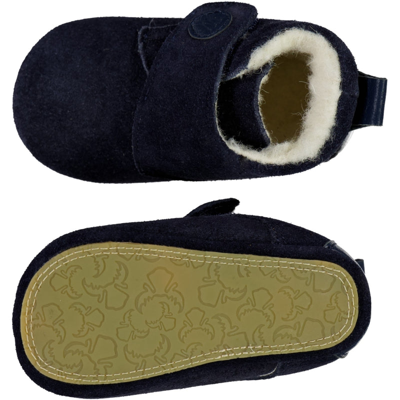 Wheat Footwear Taj Hausschuhe Wolle Indoor Shoes 1432 navy