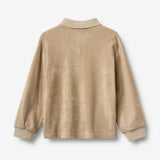 Wheat Main Terry Poloshirt L/S Theodor Sweatshirt 9608 sand stone