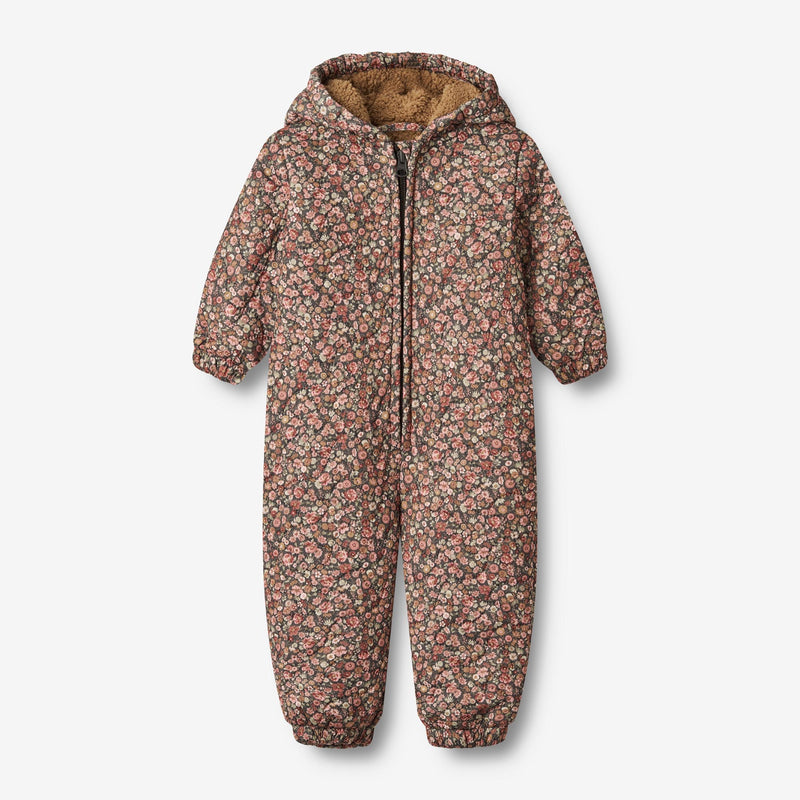 Wheat Outerwear Thermo-Anzug Hayden | Baby Thermo 1186 raven wild flowers