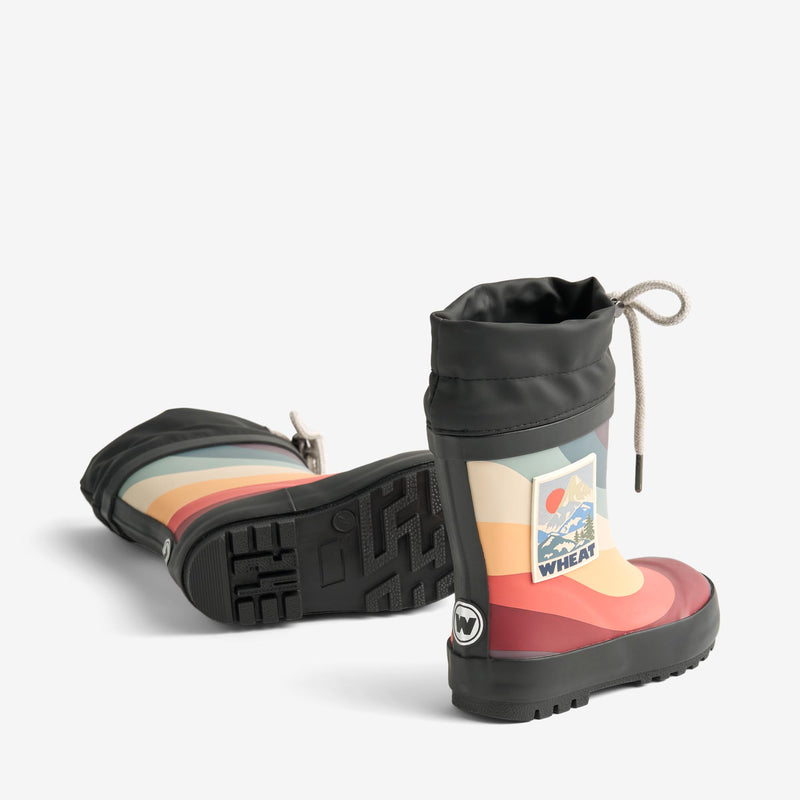 Wheat Footwear Thermo-Gummistiefel einfarbig Rubber Boot 1236 rainbow waves