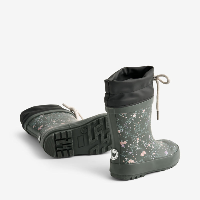 Wheat Footwear Thermo-Gummistiefel einfarbig Rubber Boot 9533 forest lake checked flowers