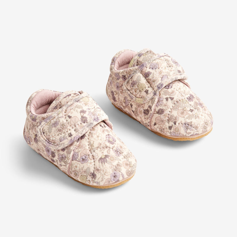 Wheat Footwear Thermo-Hausschuh Sasha | Baby Indoor Shoes 3189 clam flower field
