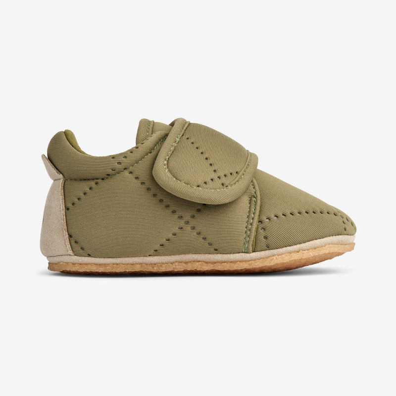 Wheat Footwear Thermo-Hausschuh Sasha | Baby Indoor Shoes 4214 olive
