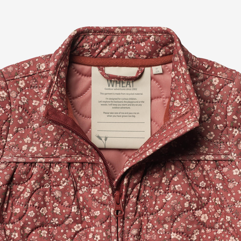 Wheat Outerwear Thermo-Jacke Thilde Thermo 2077 red flowers