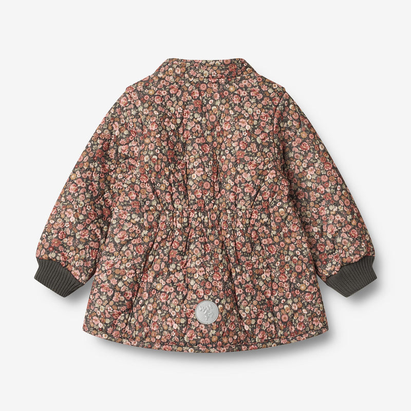 Wheat Outerwear Thermo-Jacke Thilde | Baby Thermo 1186 raven wild flowers