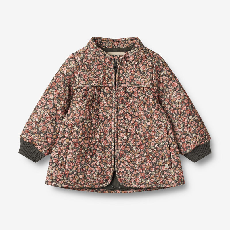 Wheat Outerwear Thermo-Jacke Thilde | Baby Thermo 1186 raven wild flowers