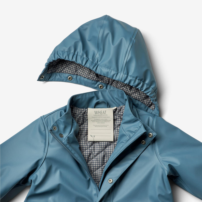 Wheat Outerwear  Thermo-Regenjacke Ajo Rainwear 1300 blue fusion