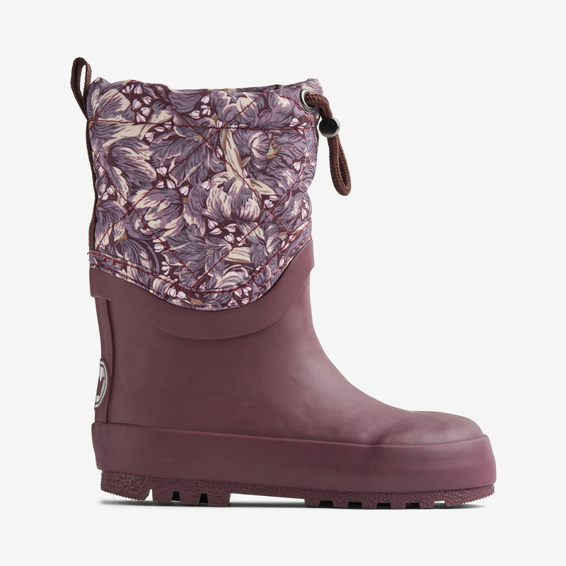 Wheat Footwear Thermo-Schneestiefel Drizzle Rubber Boots 1177 purple tulips