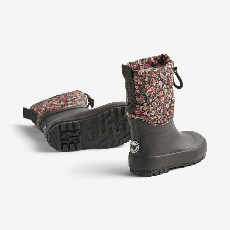 Wheat Footwear Thermo-Schneestiefel Drizzle Rubber Boots 1186 raven wild flowers