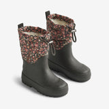 Wheat Footwear Thermo-Schneestiefel Drizzle Rubber Boots 1186 raven wild flowers