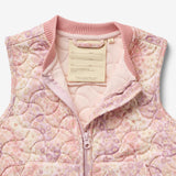 Wheat Outerwear Thermo-Steppweste Ede Vest 9518 lilac flower rainbow