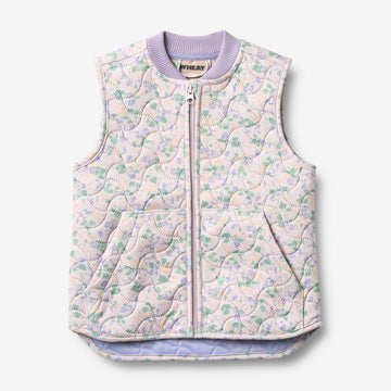 Wheat Outerwear Thermo-Steppweste Ede Vest 9605 purple light petunias