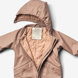 Wheat Outerwear Thermo Regenanzug Aiko | Baby Rainwear 1349 lavender rose