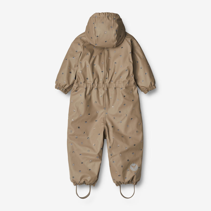 Wheat Outerwear Thermo Regenanzug Aiko | Baby Rainwear 0227 dry grey houses