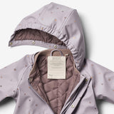 Wheat Outerwear Thermo Regenanzug Aiko | Baby Rainwear 1347 lavender flowers