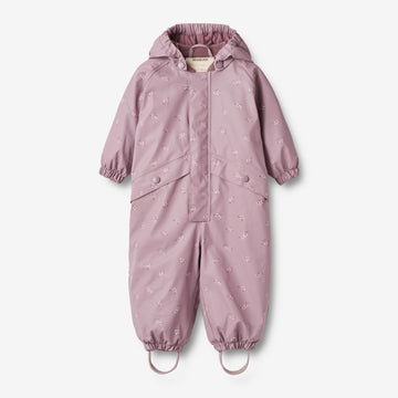 Wheat Outerwear Thermo Regenanzug Aiko | Baby Rainwear 1353 soft lilac flowers