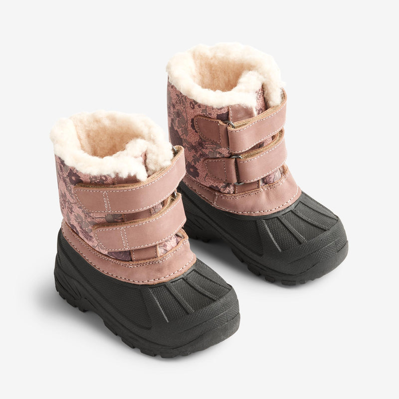 Wheat Footwear Thermopac-Stiefel Print Winter Footwear 2163 dusty rouge 