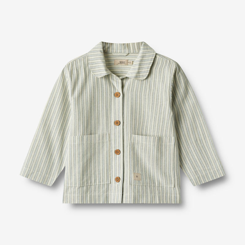 Wheat Main  Überziehhemd Ghita Shirts and Blouses 4109 aquablue stripe