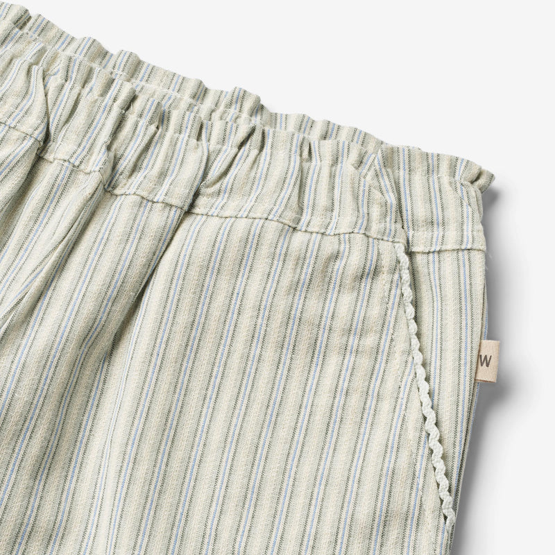 Wheat Main  Weiche Baumwoll-Short Edvia Shorts 4109 aquablue stripe