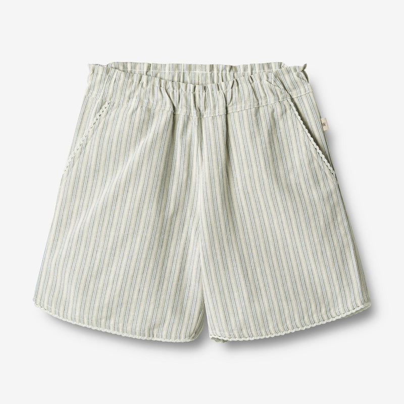 Wheat Main  Weiche Baumwoll-Short Edvia Shorts 4109 aquablue stripe