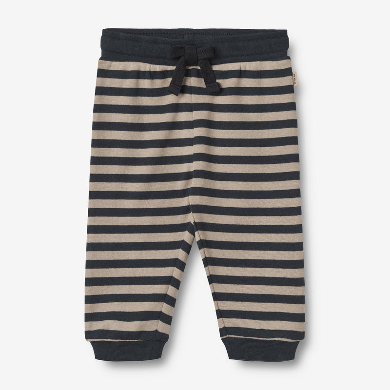 Wheat Main  Weiche Baumwollhose Leo Trousers 1433 navy stripe