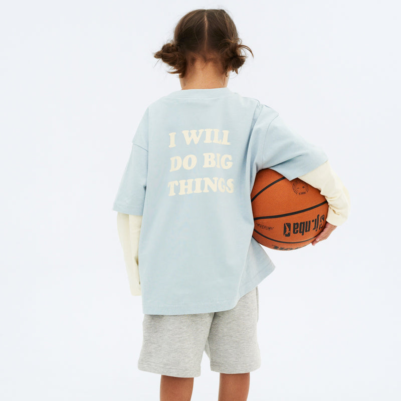 Wheat Collab Wheat x Pernille Teisbæk | T-Shirt S/S Noko Jersey Tops and T-Shirts 1043 blue