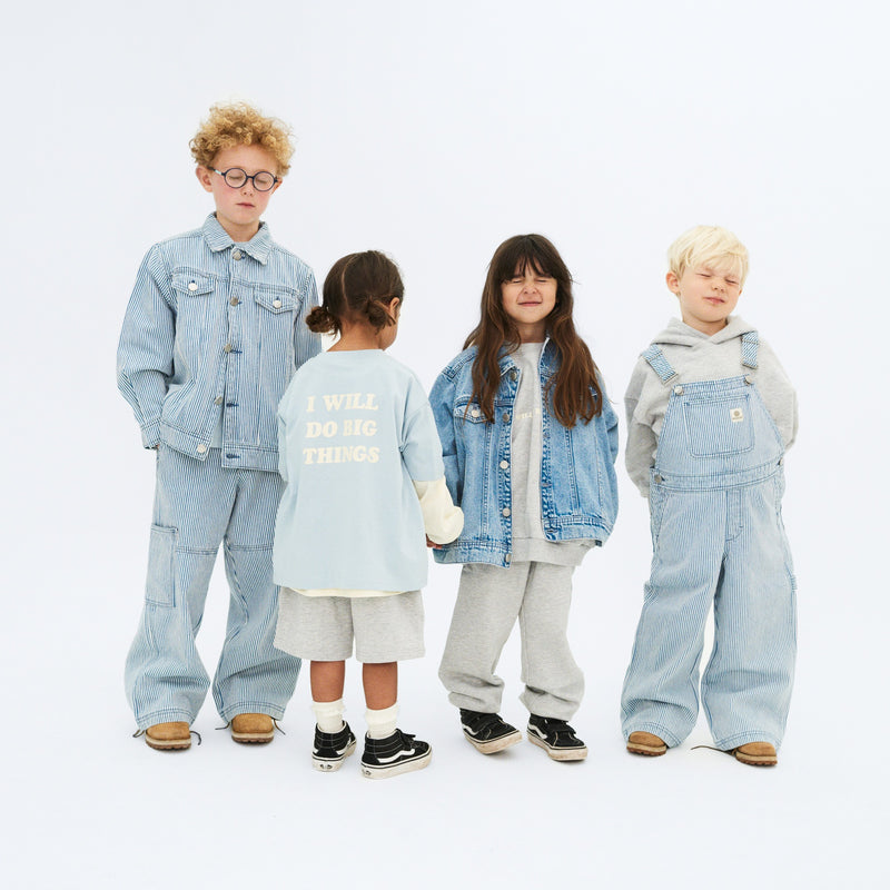 Wheat Collab Wheat x Pernille Teisbæk | T-Shirt S/S Noko Jersey Tops and T-Shirts 1043 blue
