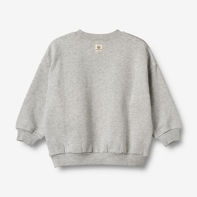 Wheat Collab Wheat x Pernille Teisbæk | Crewneck Allo Sweatshirts 0105 grey melange