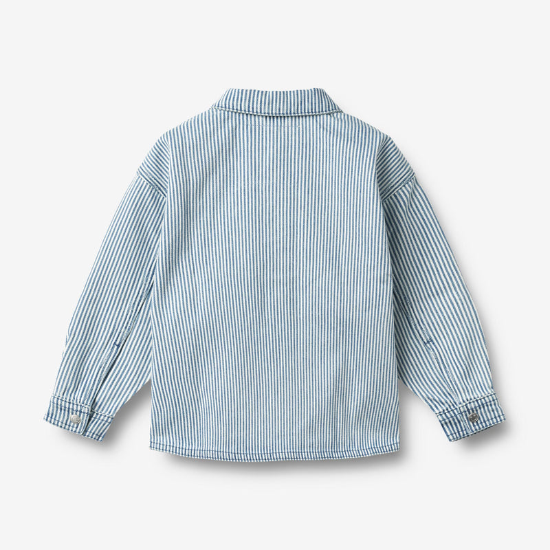 Wheat Collab Wheat x Pernille Teisbæk | Shirt L/S Pappo Shirts and Blouses 9452 ink stripe