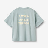 Wheat Collab Wheat x Pernille Teisbæk | T-Shirt S/S Noko Jersey Tops and T-Shirts 1043 blue