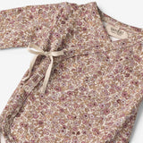 Wheat Main  Wickelbody Chia | Baby Underwear/Bodies 0098 grey rose flowers