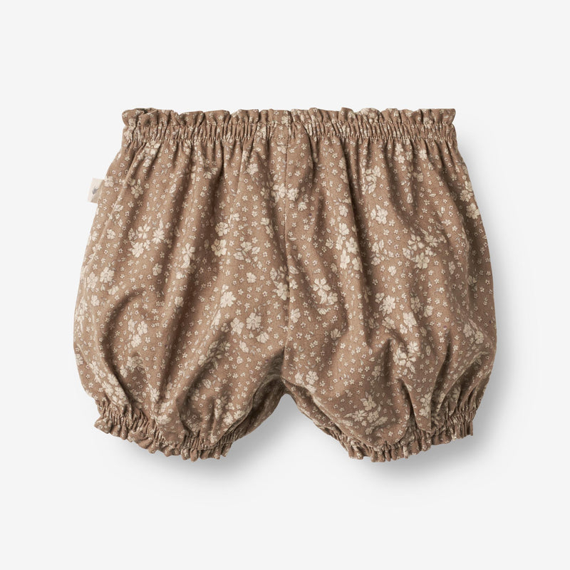 Wheat Main  Windelüberhose Angie | Baby Shorts 9502 cocoa brown flowers