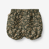 Wheat Main  Windelüberhose Pleats | Baby Shorts 0027 black coal flowers