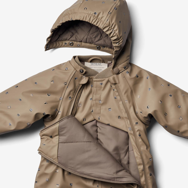 Wheat Outerwear Winter-Overall Evig | Baby Snowsuit 0227 dry grey houses
