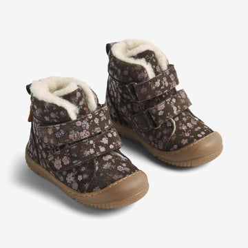 Wheat Footwear Prewalker Tex Stiefel Snug Prewalkers 1130 dark brown flowers