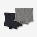 Wheat Wool 2er-Pack Woll Boxershorts Avalon Underwear/Bodies 1433 navy stripe
