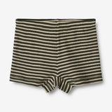 Wheat Wool Woll-Boxershorts für Jungs Underwear/Bodies 4142 green stripe