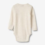 Wheat SMU Woll-Langarmbody Lucca Body 1141 eggshell melange