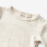 Wheat SMU Woll-Langarmbody Lucca Body 1141 eggshell melange