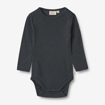 Wheat SMU Woll-Langarmbody Lucca Body 1432 navy