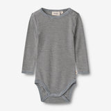 Wheat SMU Woll-Langarmbody Lucca Body 1433 navy stripe