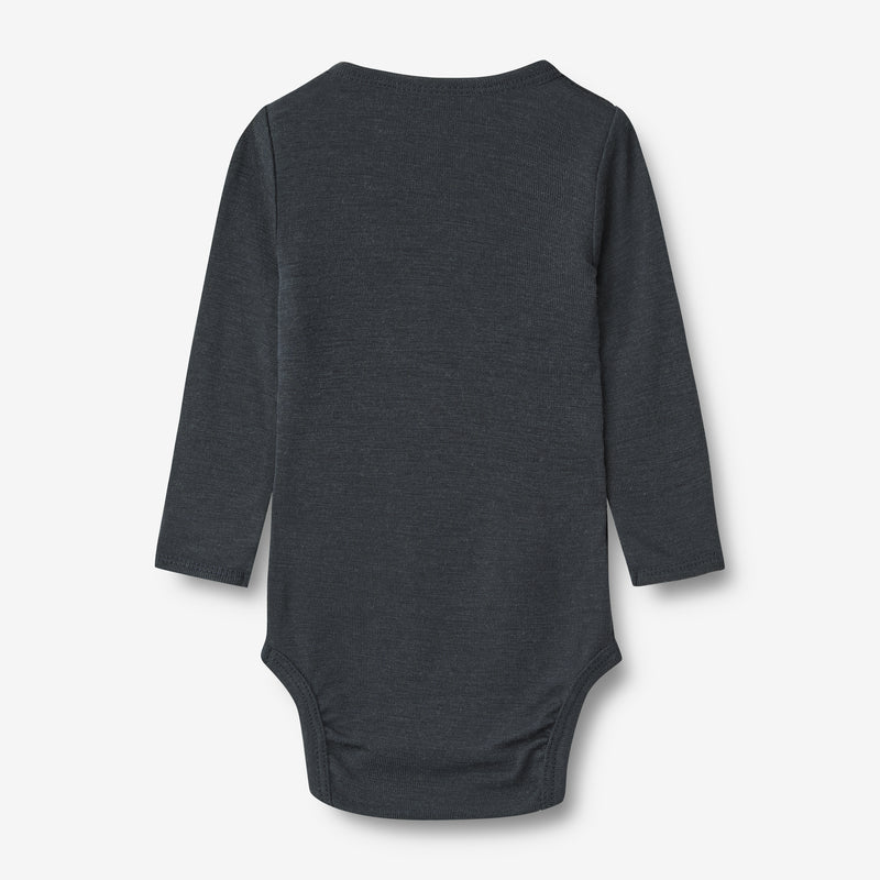 Wheat Wool Woll-Langarmbody Lucca Underwear/Bodies 1432 navy