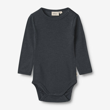 Wheat Wool Woll-Langarmbody Lucca Body 1432 navy