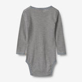 Wheat Wool Woll-Langarmbody Lucca Body 1433 navy stripe