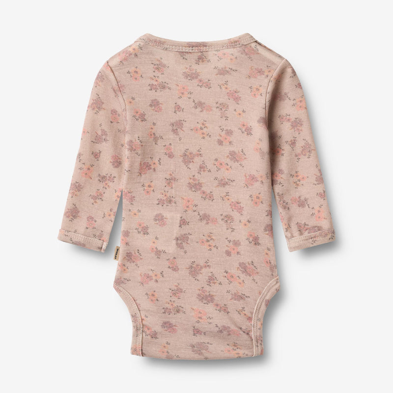 Wheat Wool Woll-Langarmbody Lucca Underwear/Bodies 1358 lilac flowers
