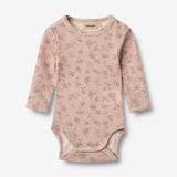 Wheat Wool Woll-Langarmbody Lucca Underwear/Bodies 1358 lilac flowers