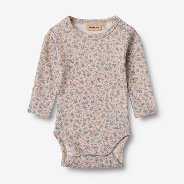 Wheat Wool Woll-Langarmbody Lucca Underwear/Bodies 1481 blue flowers