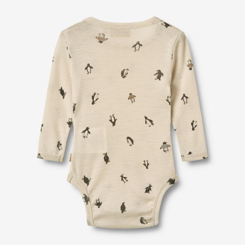 Wheat Wool Woll-Langarmbody Lucca Underwear/Bodies 9564 penguins