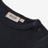 Wheat Wool Woll-Langarmbody Plain Underwear/Bodies 1432 navy
